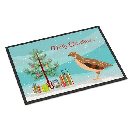 Carolines Treasures BB9322JMAT Golden Phoenix Quail Christmas Indoor or Outdoor Mat - 24 x 36 in. BB9322JMAT